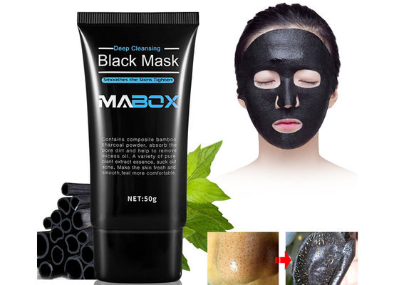 Máscara negra de Cleasing de la planta del extracto de la esencia del bambú del carbón de leña del fango puro natural del mar profundo para el cuidado de piel fresco y liso