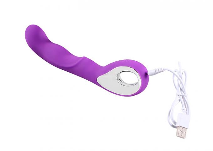 estímulo recargable del punto de G de 10 frecuencias de 8 pulgadas, vibrador del sexo del silicón para las mujeres