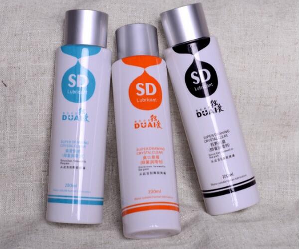 Tóxico a base de agua lubricante del aceite DUAI 200ml del sexo del cuerpo no para el sexo anal de la vagina de los pares