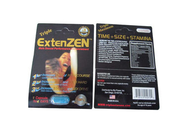 La líbido masculina herbaria natural de ExtenZEN del triple potente mejora las píldoras de Enhacement